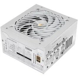 Mars Gaming MPB1000PSIW Fuente de Alimentación 1000W ATX 3.1 PCIe 5.1 80 Plus Gold Modular Blanca - Ventilador 140mm AI2-RPM Extreme Silence